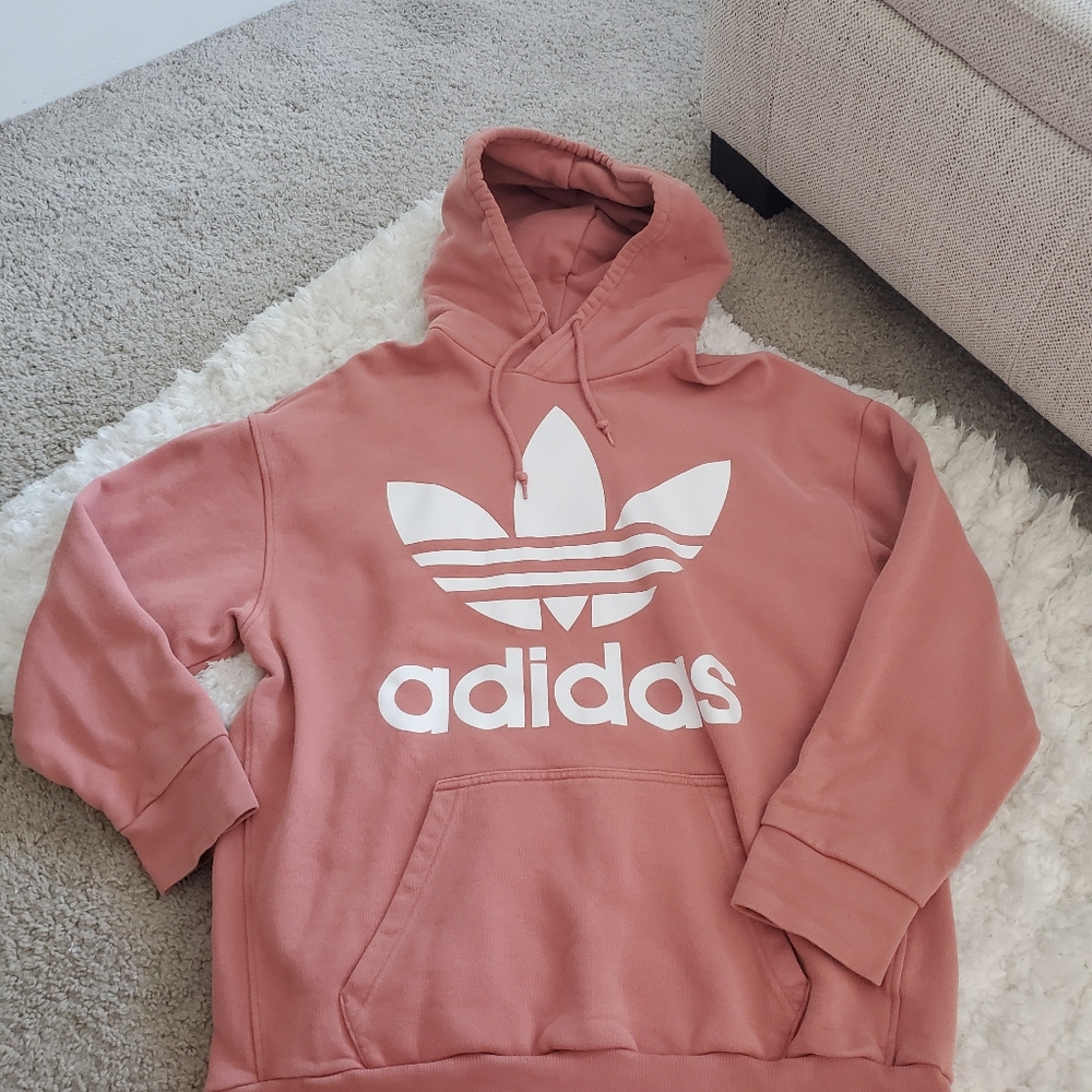Pink adidas hoodie